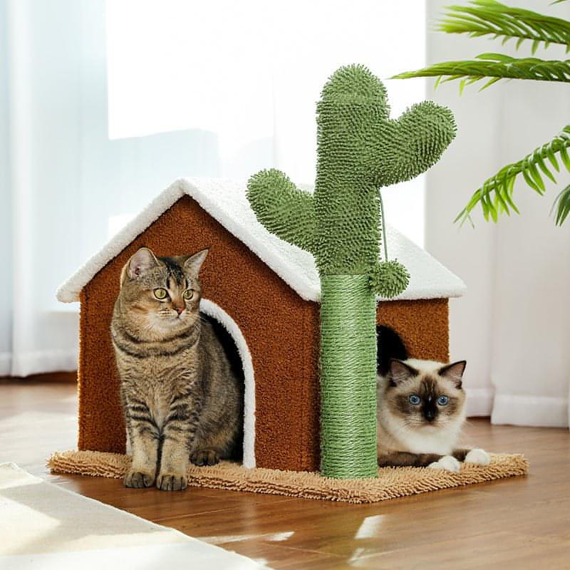 Diy cactus cat fashion scratcher