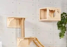 Solid Wood Cat Climbing Frame Jumping Platform