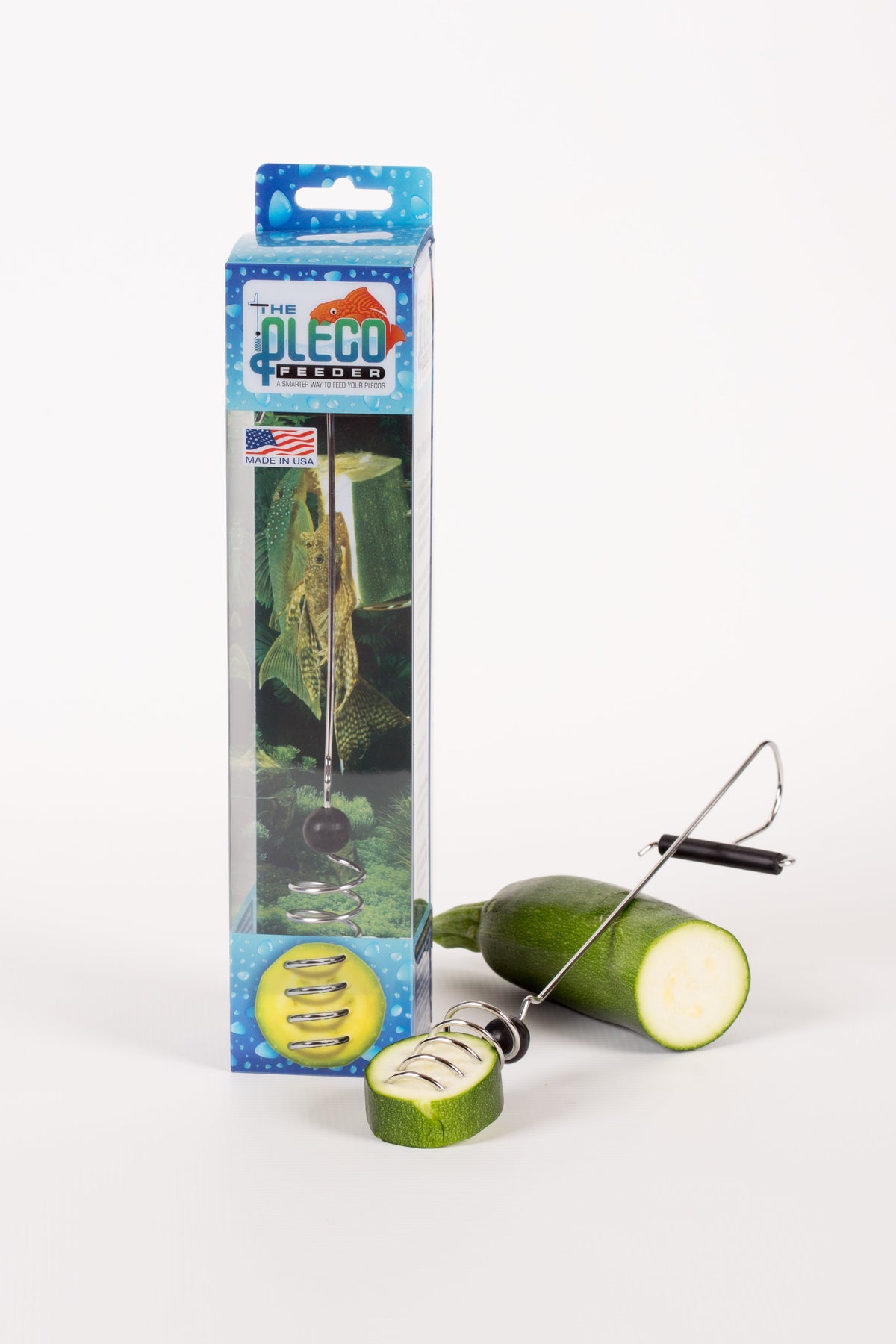 Ceramic Fish Food Holder Vegetable Spikes Cucumber Hooks Feeder for L  Plecos